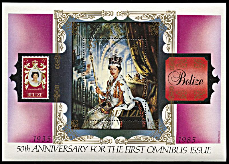 Belize 764, MNH, 50th anniversary of Commonwealth Omnibus issues souvenir sheet