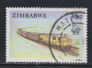 Zimbabwe,  38c Train (SC# 628) Used