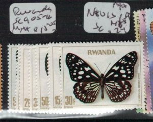 Rwanda Butterfly SC 905-12 MNH (4efw) 