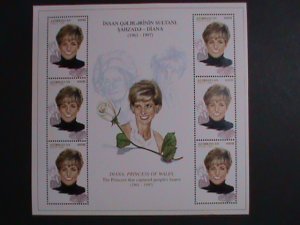 AZERBAIJAN 1998-SC# 671 PREETY LADY DIANA-PRINCESS OF WALES MNH SHEET VF