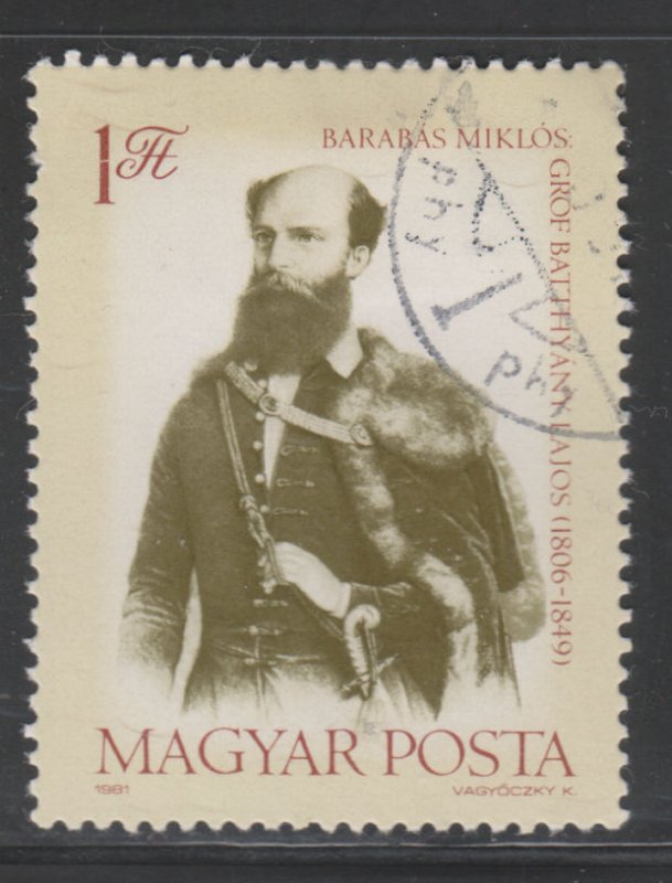 Hungary 2677 Count Lajos Batthyany 1981