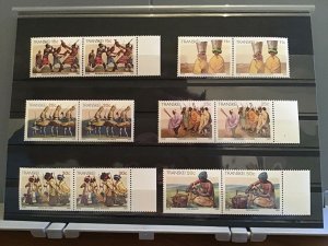 Transkei Africa Tribes People   1984 MNH stamps pairs   R24635