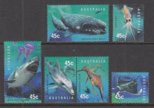 Australia 1702-1707 Marine Life MNH VF