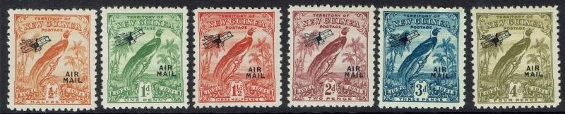 NEW GUINEA 1931 DATED BIRD AIRMAIL 1/2D - 4D 