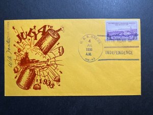 1935 USA Naval Cover USS Grebe AM 43 July 4 Independence Day