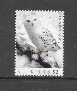 BIRDS - ST KITTS #765f SNOWY OWL  MNH