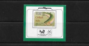 FISH - SOUTH AFRICA-CISKEI RAINBOW TROUT #138A  MNH