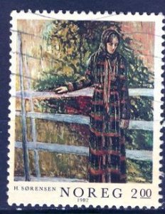 Norway; 1982: Sc. # 808: Used Single Stamp