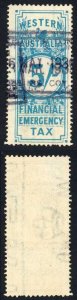 Western Australia 5/- Blue Financial Emergency Tax BF10