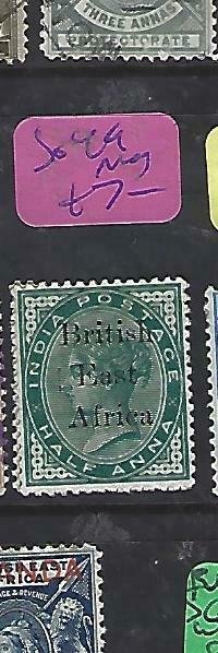 BRITISH EAST AFRICA (P1809B)  QC 1/2A ON INDIA  SG  49   MOG