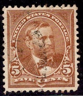 US Stamp #270 5c Chocolate Grant USED SCV $3.50