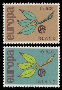 Iceland 375 - 376 MNH