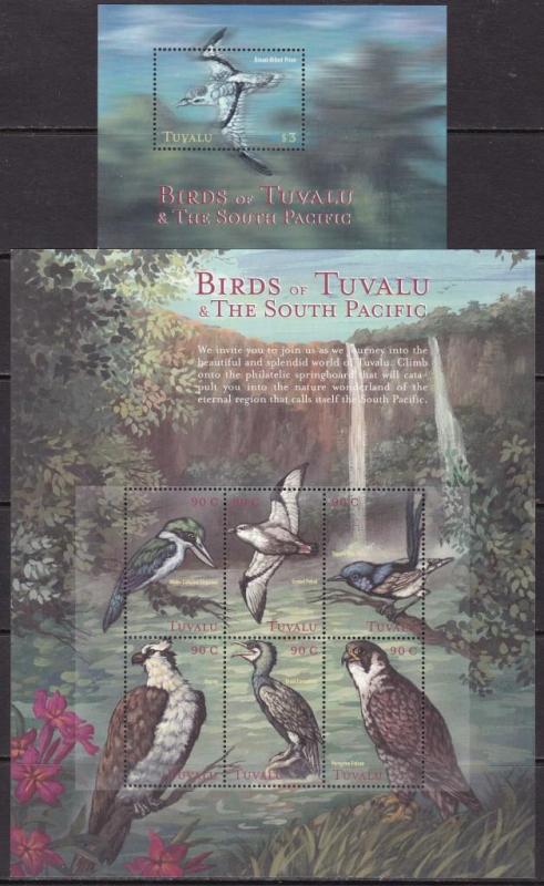 Tuvalu, Fauna, Birds of Tuvalu MNH / 2000