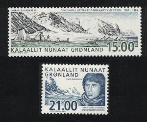 Greenland Danish Literary Expedition to Greenland 2v 2003 MNH SC#407-408