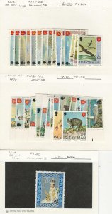 Isle of Man, Postage Stamp, #12-26, 113-127, 130 Mint NH, 1973-78, JFZ