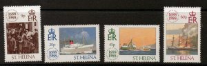 ST.HELENA SG527/30 1988 LLOYDS OF LONDON MNH