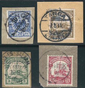 German  East Africa 9, 11-2, 24 Used O/P VF 1898-1905 SCV $9.75