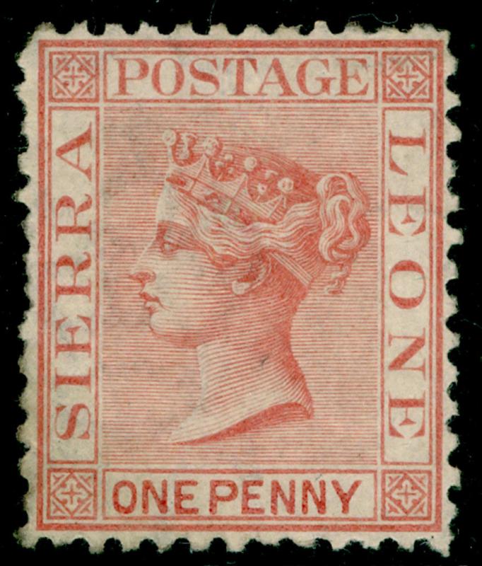 SIERRA LEONE SG17, 1d rose-red, UNUSED. Cat £60.