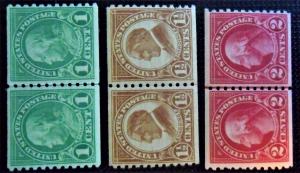 597 MNH 598 MLH 599 MNH LINE PAIRS