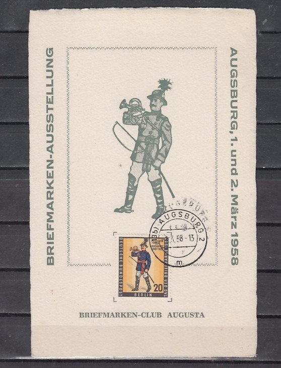 Germany, Scott cat. 9n160. Postilion on Souvenir Card. ^