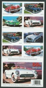 US Stamp #3935b MNH - 50's Sporty Cars Pane of 20 w/ Plte. #P1111