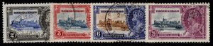 TRINIDAD & TOBAGO GV SG239-242, 1935 SILVER JUBILEE set, FINE USED. Cat £35.