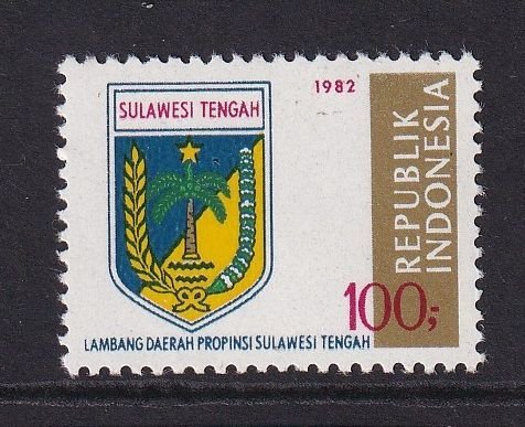 Indonesia  #1154 MNH 1982  Provincial Arms 100r  Central Sulawesi