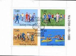 Booklet - Finland 1989 Sport 7m60 booklet complete with f...