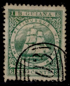 BRITISH GUIANA QV SG70, 6c greenish blue, FINE USED. Cat £70.