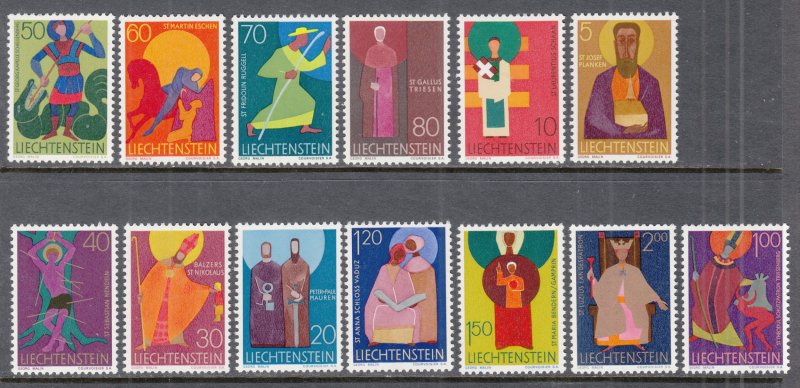 Liechtenstein 430-441 MNH VF