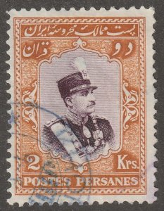 Persia, Middle East, stamp,  Scott#754,  used, hinged, 2kr,