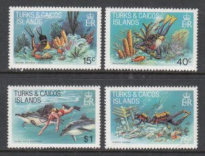 Turks and Caicos 491-494 Marine Life MNH VF