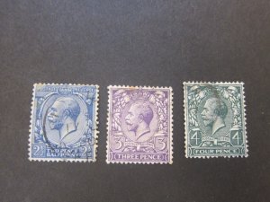 Great Britain 1924 Sc 191-93 FU