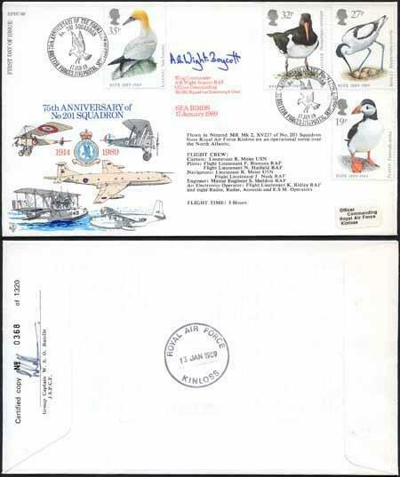 RFDC69b 75th Ann of No 201 Squadron Signed by A.B. Wright-Boycott (B)