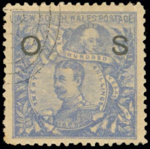 AUSTRALIAN STATES New South Wales: 1890-95 20s Cobalt - 37532