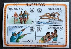 Swaziland 453-456a MNH, Souvenir Sheet.