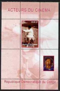 CONGO KIN. - 2000 - Cinema, Tiger Woods #1 - Perf Min Sheet -M N H-Private Issue