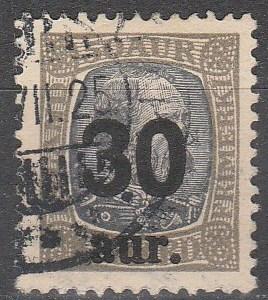 Iceland  #137 F-VF Used  CV $40.00 (D3851)