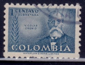 Colombia, 1952, Colombian Doctor Nicolas Osorio, 1c, used**