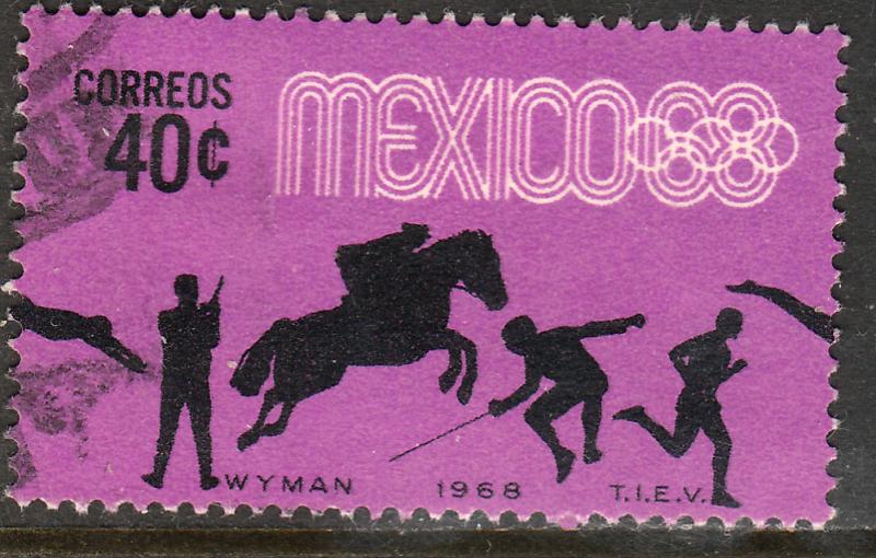 MEXICO 991, 40c Pentathlon 4th Pre-Olympic Set Used. F-VF. (743)
