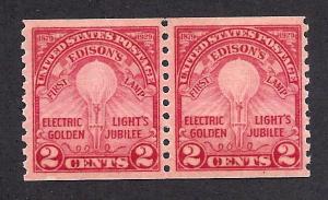 656 Mint,OG,NH... Pair... SCV $45.00