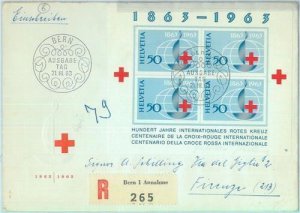 89945 - SWITZERLAND - Postal History - FDC COVER 1963 Medicine RED CROSS