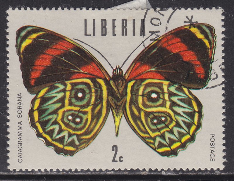 Liberia 684 Tropical Butterflies 1974