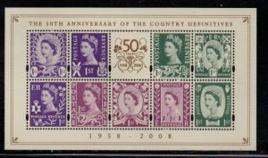 Great Britain Sc 2600 2008 Country Definitives stamp sheet mint NH