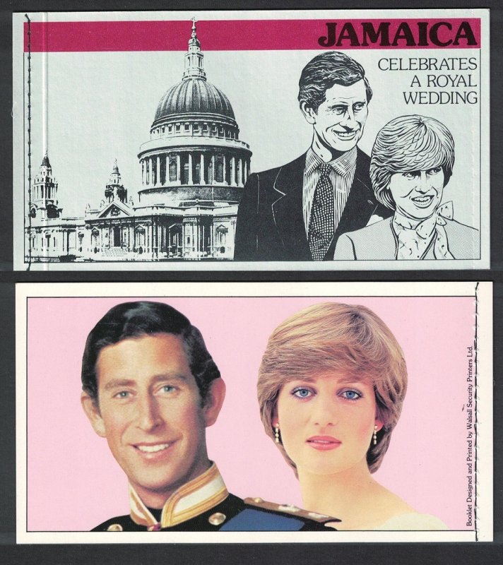 Jamaica Charles and Diana Royal Wedding Booklet 1981 MNH SG#SB16