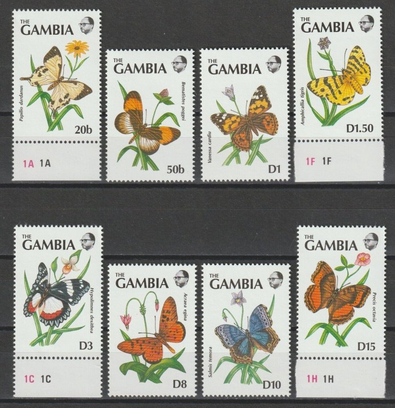 GAMBIA 1991 SG 1156/63 + MS 1164 MNH Cat £27
