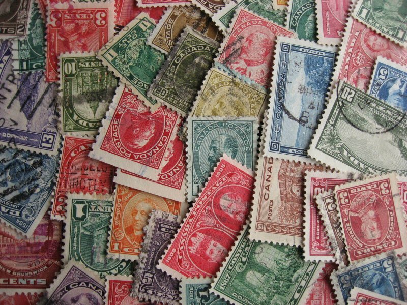 Canada collection collectors dupes 54 different used, 1900-30s era mixed cond