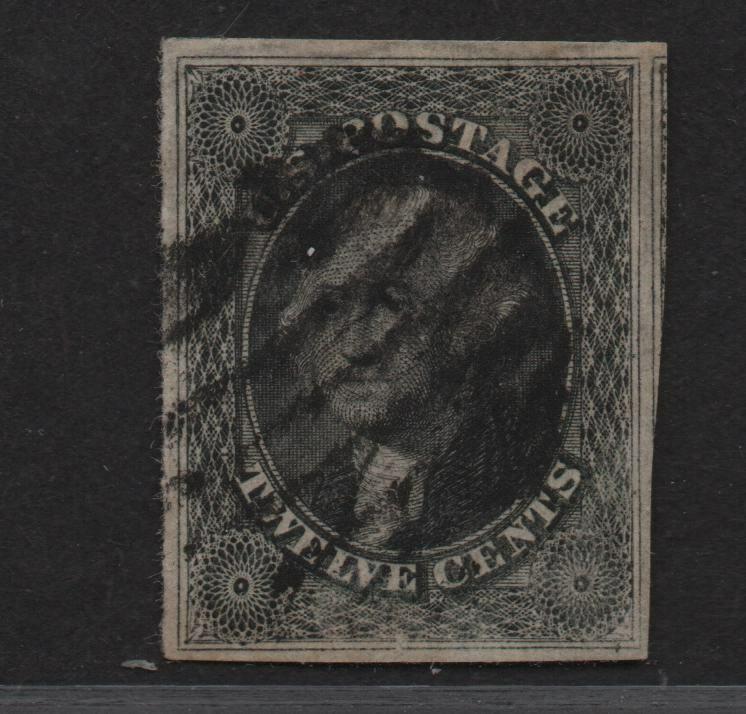 $US Sc#17 used, XF, 4 margins tiny adhesion bottom center, o/w sound, Cv. $250