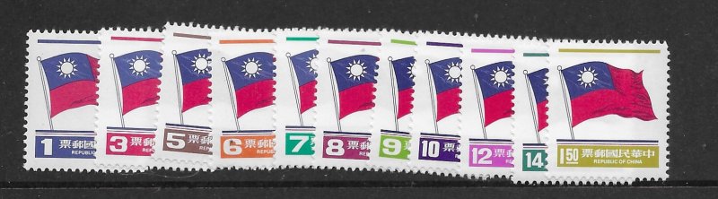 China (ROC) 2288-2300 1981 set 11   VF  NH