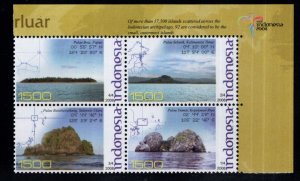 Indonesia Scott 2170  MNH** small island Block of 4